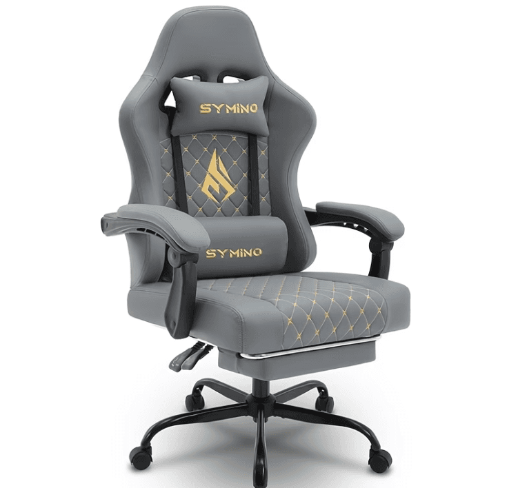 Ergonomisk Gaming Kontorsstol med Fotstöd thumbnail 2