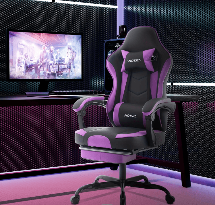 Ergonomisk Gamingstol med Fotstöd thumbnail 4